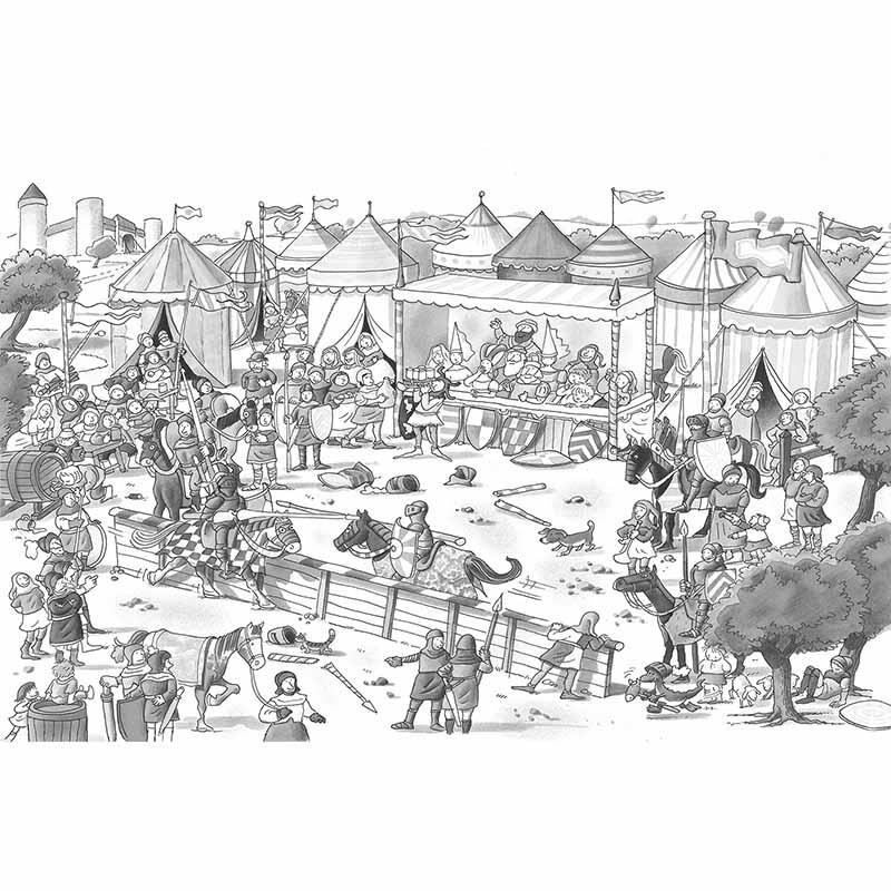 Digitaldruck-Tapete Knightb&w livingwalls (1034273)