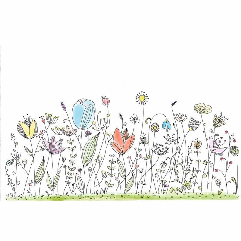 Digitaldruck-Tapete Flowers2 livingwalls (1034283)