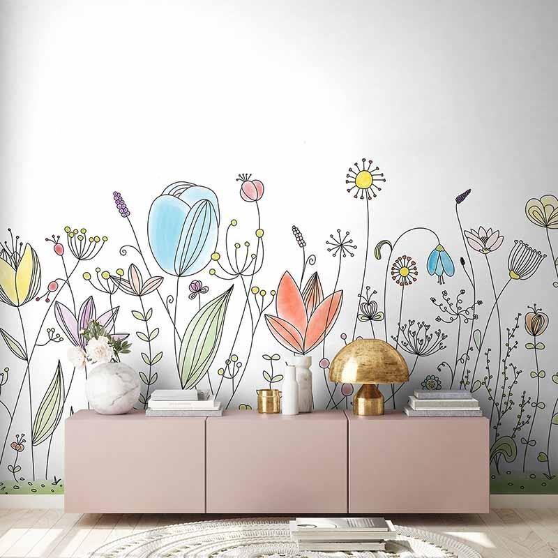 Digitaldruck-Tapete Flowers2 livingwalls (1034283)