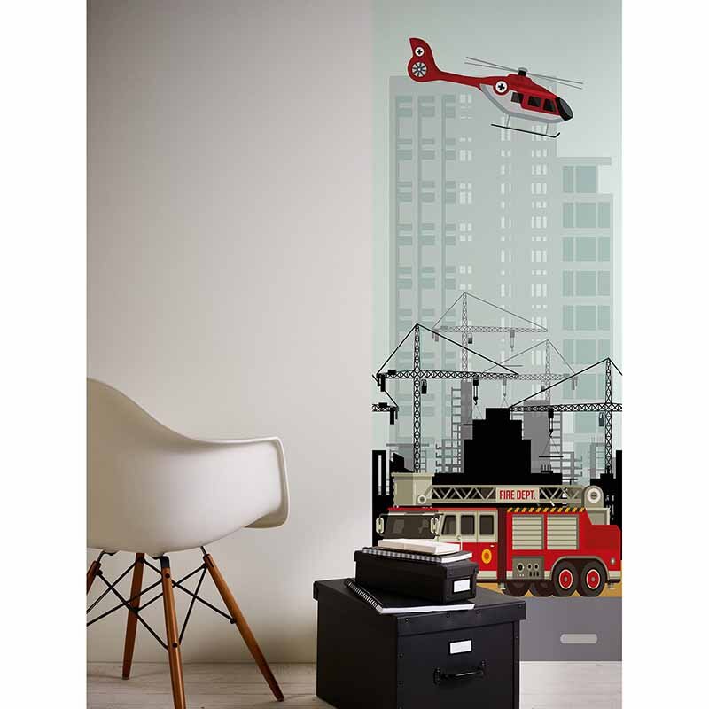 Digitaldruck-Tapete CityDrehleiter livingwalls (1034259)