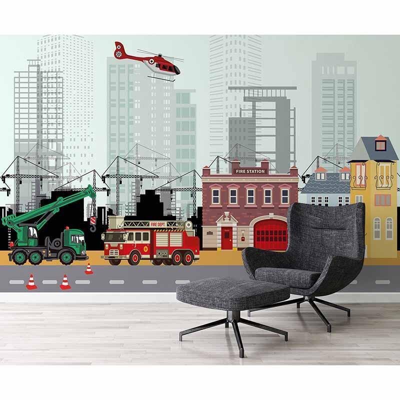 Digitaldruck-Tapete CityDrehleiter livingwalls (1034259)