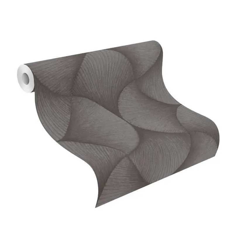 Tapete Grau, Silber, Schwarz, Anthrazit Rasch Vliestapete (1043942)