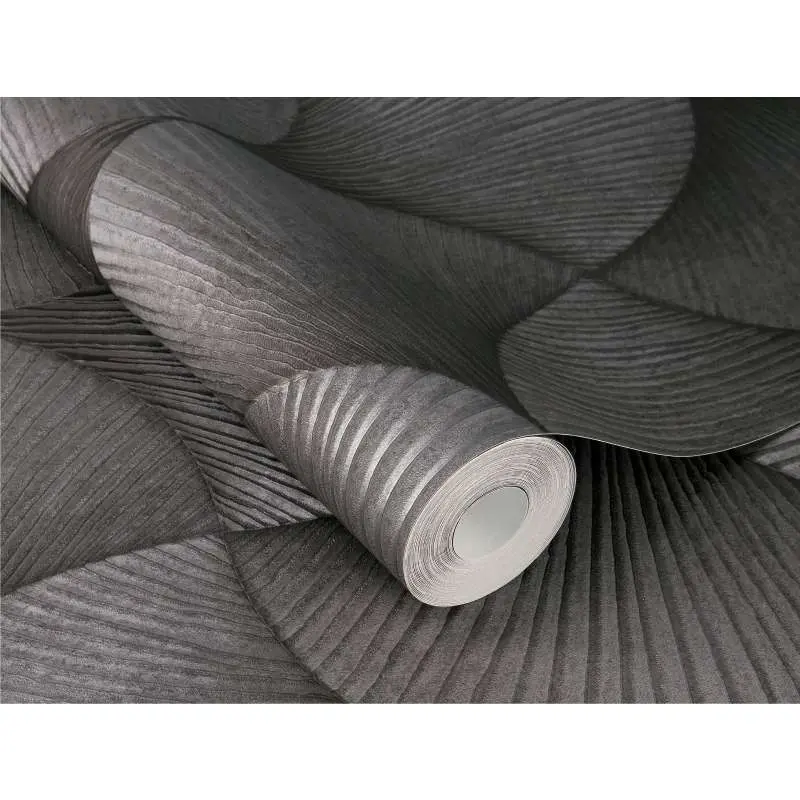 Tapete Grau, Silber, Schwarz, Anthrazit Rasch Vliestapete (1043942)