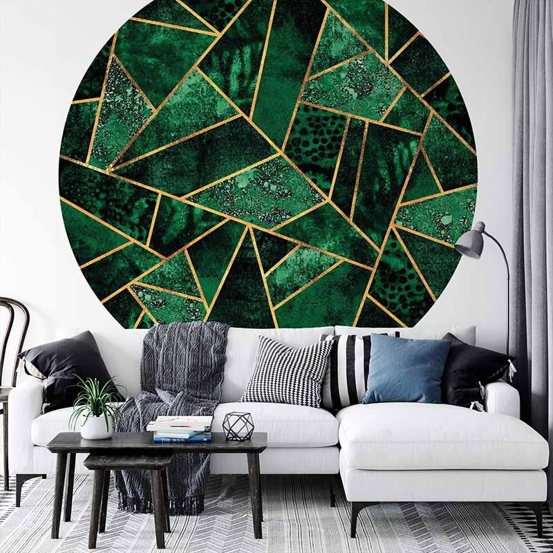 Digitaldruck-Tapete Dark Green Emeralds livingwalls (1034156)