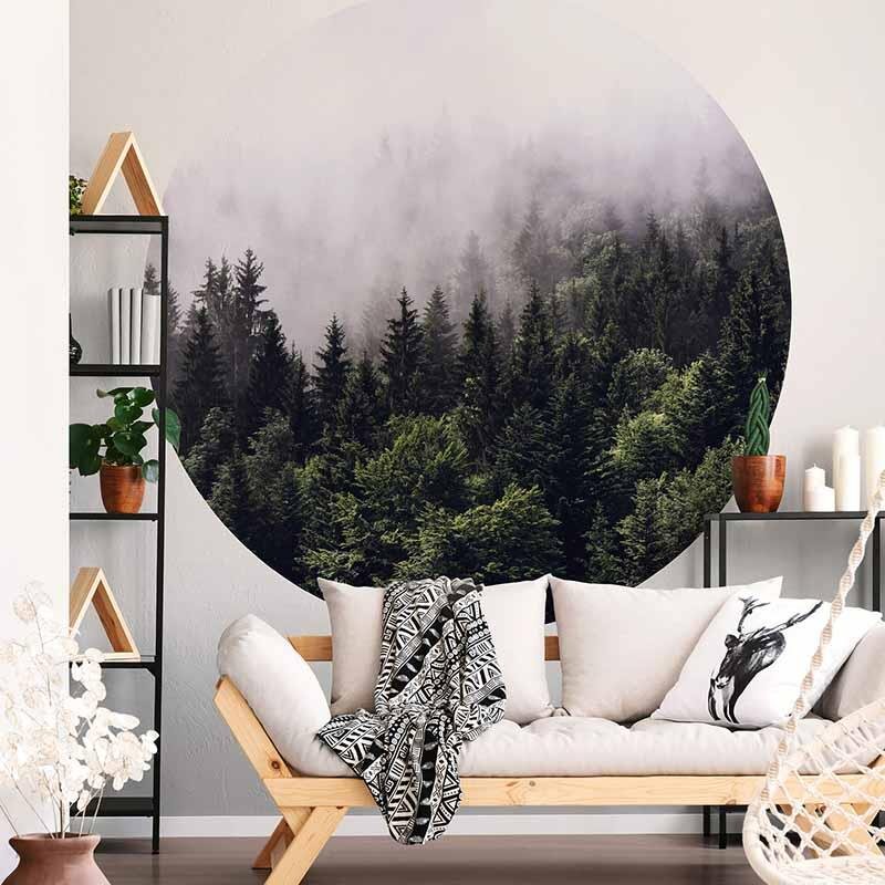 Digitaldruck-Tapete Foggy Forest  livingwalls (1034145)