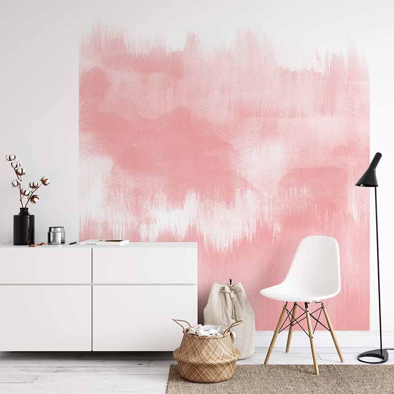 Digitaldruck-Tapete Brush Strokes Pink livingwalls (1034129)