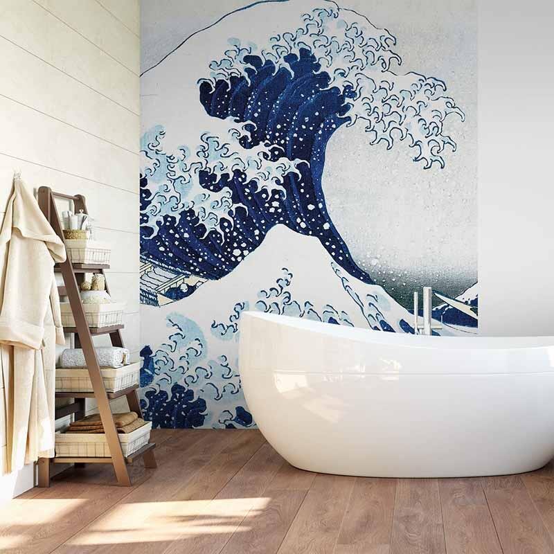 Digitaldruck-Tapete Hokusai - The Great Wave livingwalls (1034098)
