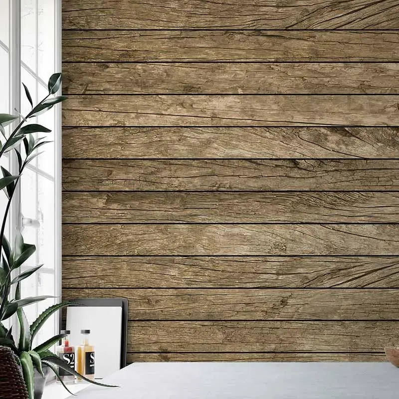 Digitaldruck-Tapete Vintage Aged Wooden Wall livingwalls (1033943)