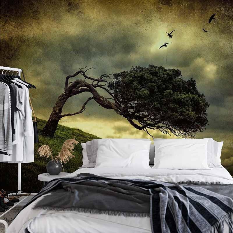 Digitaldruck-Tapete Scary Vintage Tree livingwalls (1033931)