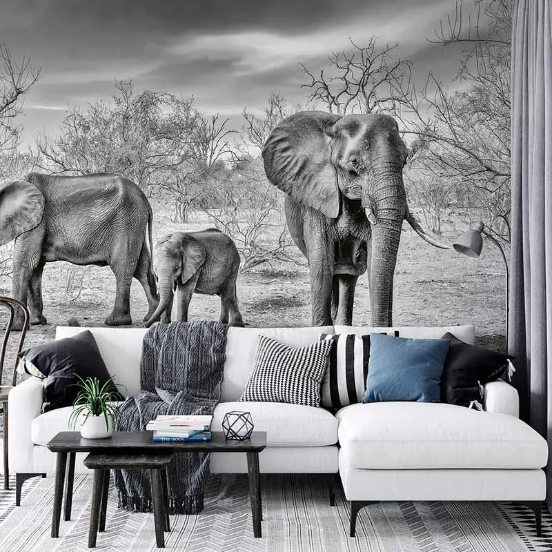 Digitaldruck-Tapete Elephant Family livingwalls (1033895)