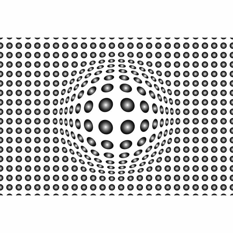 Digitaldruck-Tapete Dots Black and White livingwalls (1033853)