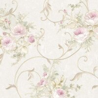 Tapete Beige, Creme, Rosa, Rose AS-Creation Vliestapete...