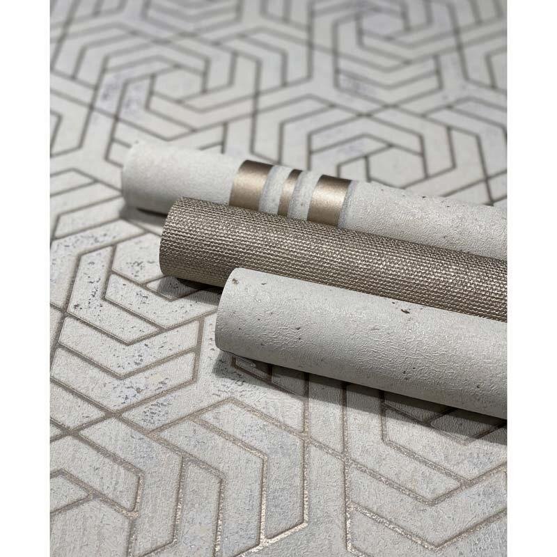 Tapete Beige, Creme, Grau, Silber Marburg Vliestapete (1033415)