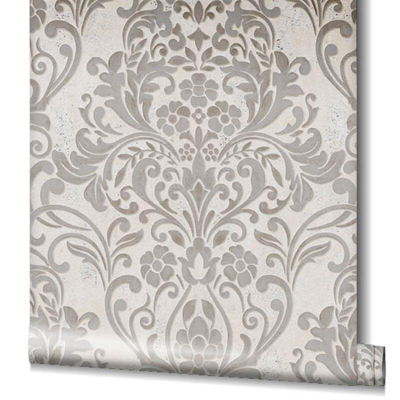 Tapete Beige, Creme, Grau, Silber Marburg Vliestapete (1033410)