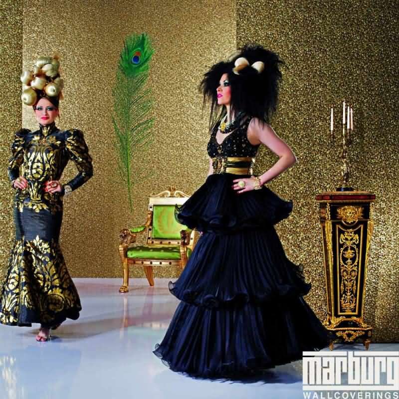 Tapete Grün Harald Glööckler Vliestapete (1022381)