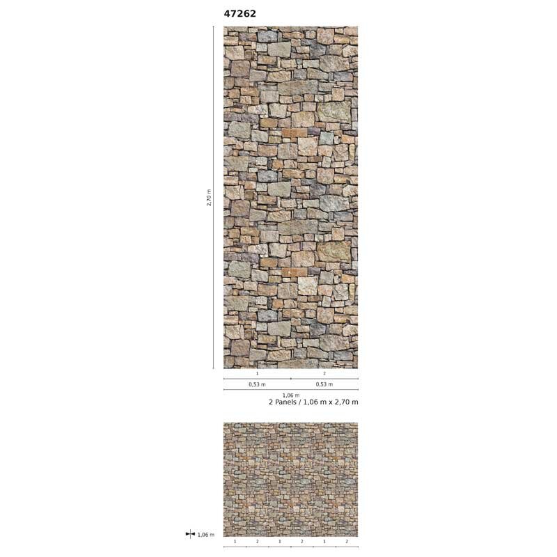 Digitaldruck-Tapete Stone Chic Marburg (1034792)