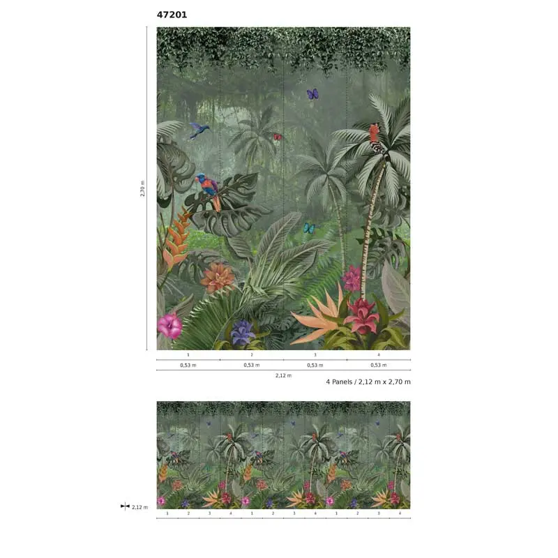 Digitaldruck-Tapete Tropical Vibes Marburg (1034731)