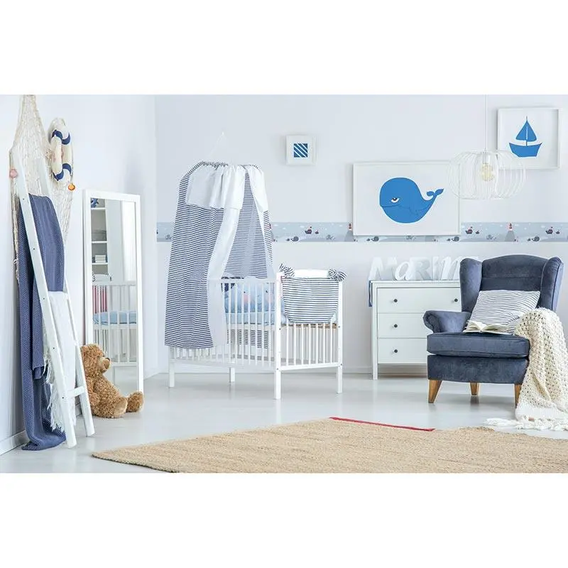 Bordüre Blau, Grau, Silber, Pastellfarben AS-Creation Papier (1029914)