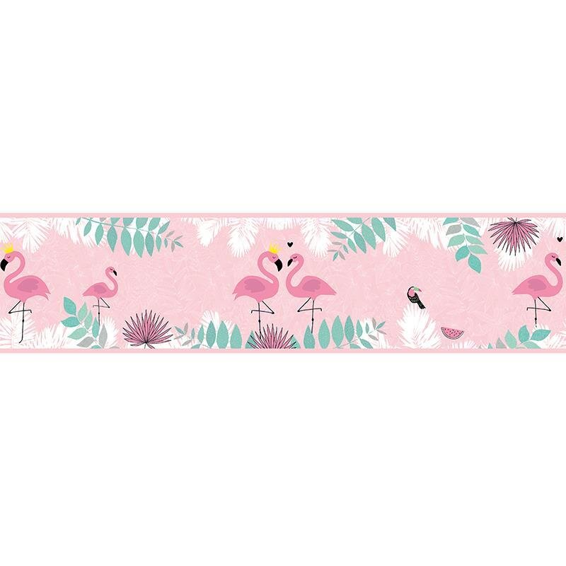 Bordüre Grün, Pink, Rosa, Rose, Weiß AS-Creation Papier (1029913)