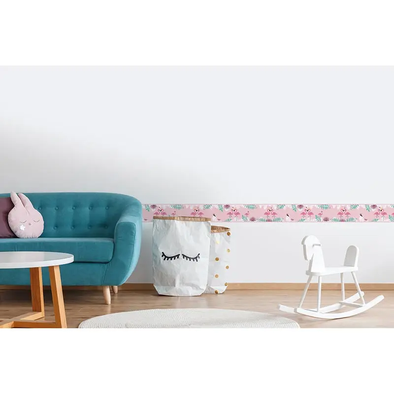 Bordüre Grün, Pink, Rosa, Rose, Weiß AS-Creation Papier (1029913)