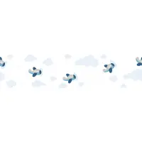 Bord&uuml;re Blau, Grau, Silber, Pastellfarben,...