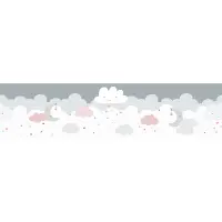 Bord&uuml;re Grau, Silber, Pastellfarben, Rosa, Rose,...