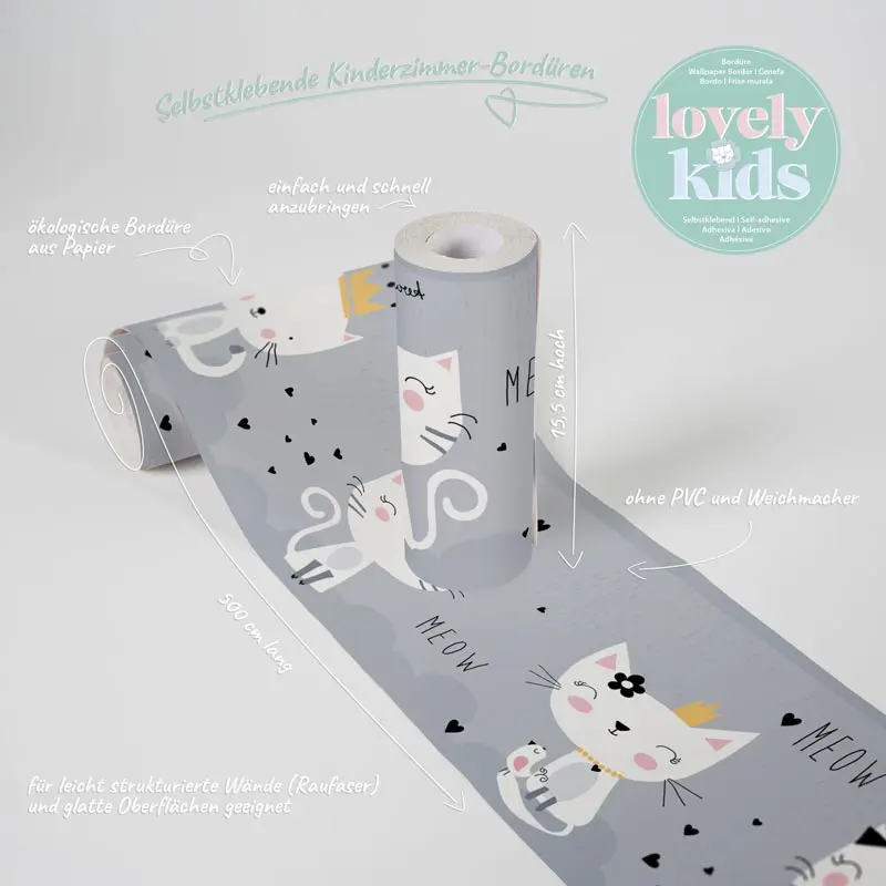 Bordüre Grau, Silber, Weiß AS-Creation Papier (1029898)