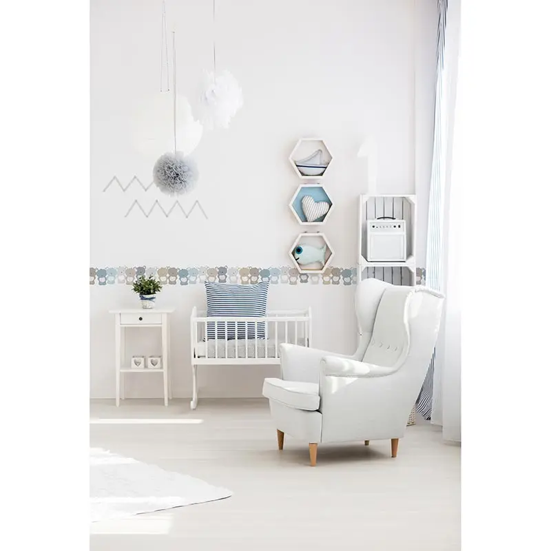 Bordüre Blau, Braun, Pastellfarben, Weiß AS-Creation Papier (1029895)