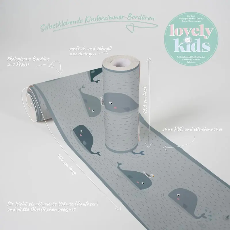 Bordüre Grau, Silber AS-Creation Papier (1029892)