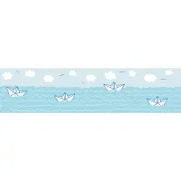 Bord&uuml;re Blau, Pastellfarben AS-Creation Papier...