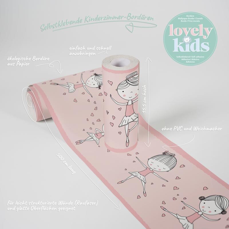 Bordüre Rosa, Rose AS-Creation Papier (1029880)