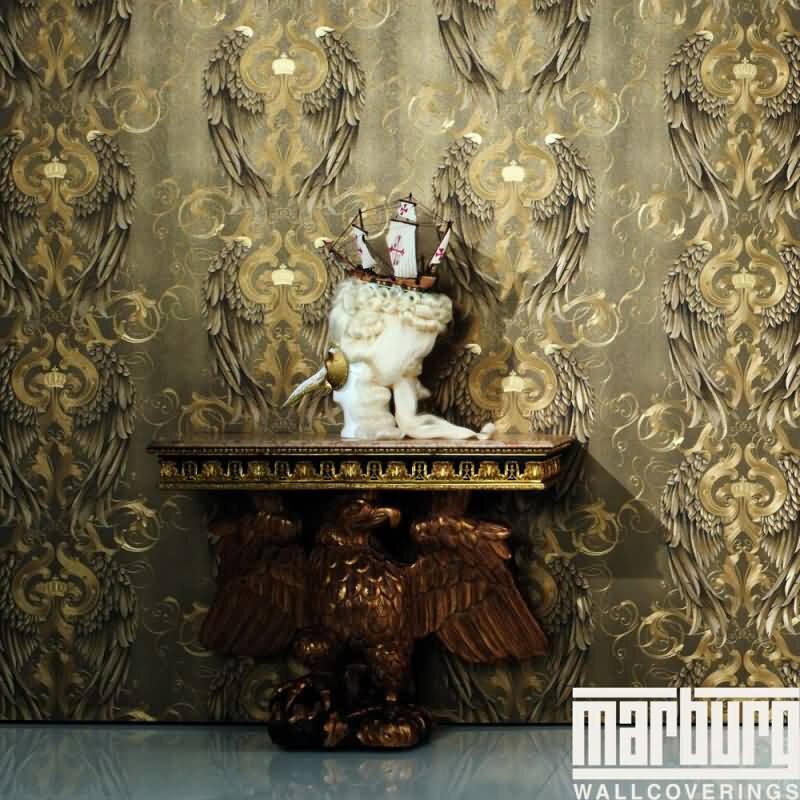 Tapete Gold, Kupfer Harald Glööckler Vliestapete (1022327)