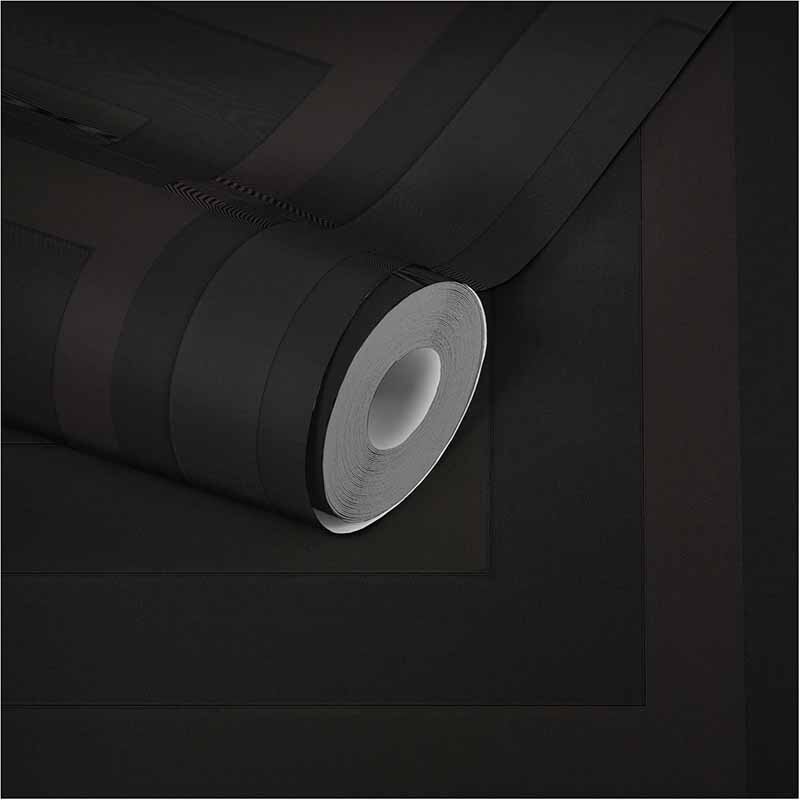 Tapete Schwarz, Anthrazit VERSACE Satintapete (1023754)