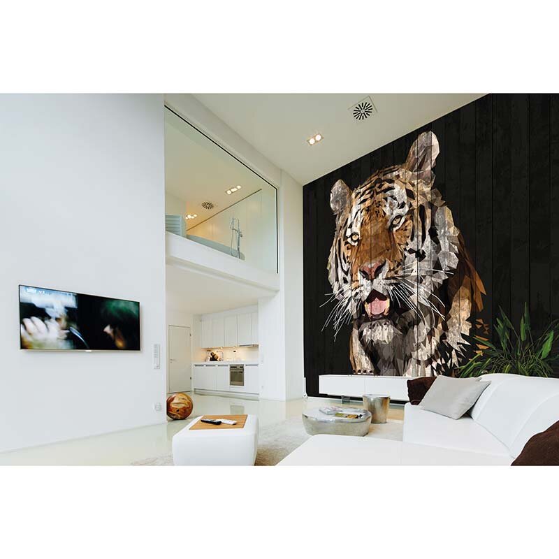 Digitaldruck-Tapete Polygon Tiger 1 Architects Paper (1031801)