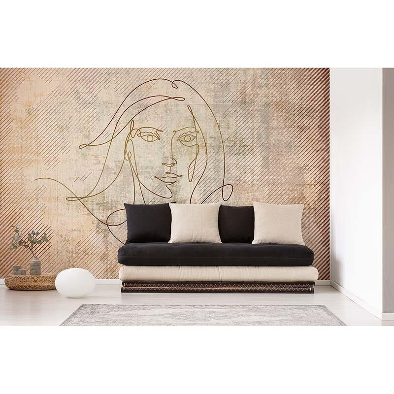 Digitaldruck-Tapete Golden Line 2 Architects Paper (1031780)