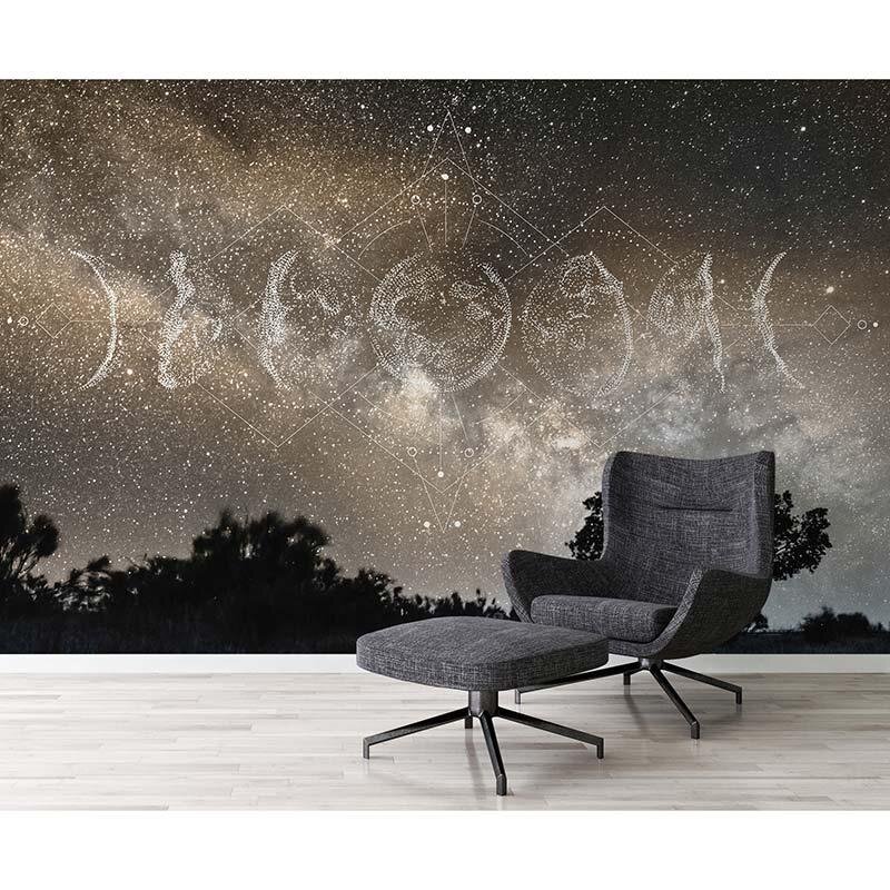 Digitaldruck-Tapete Moon Phases 2 Architects Paper (1031724)