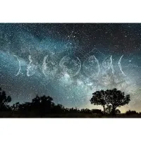 Digitaldruck-Tapete Moon Phases 1 Architects Paper (1031723)