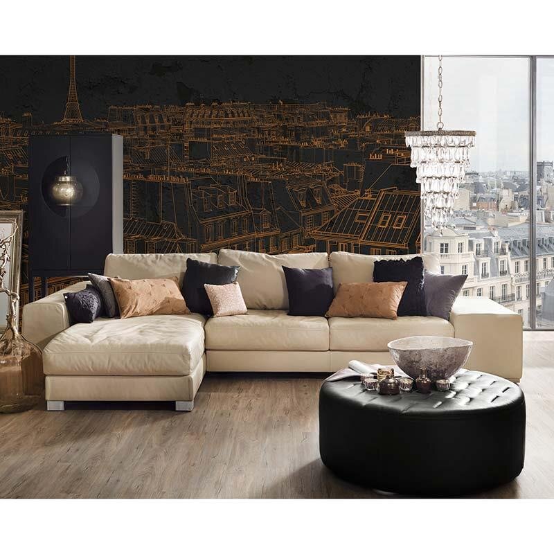 Digitaldruck-Tapete View of Paris 3 Architects Paper (1031643)