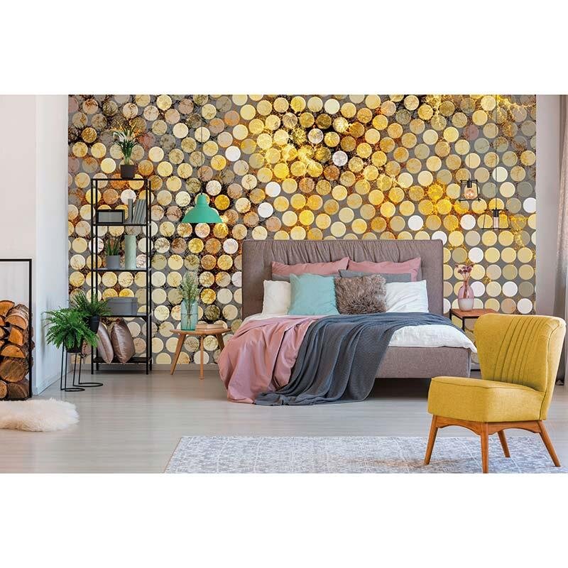 Digitaldruck-Tapete Lavillia Gold Architects Paper (1031611)