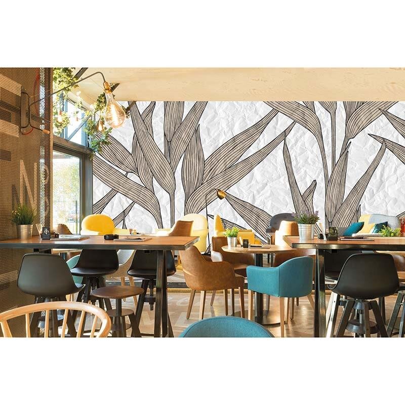 Digitaldruck-Tapete White Paper Leaves 1 Architects Paper (1031602)