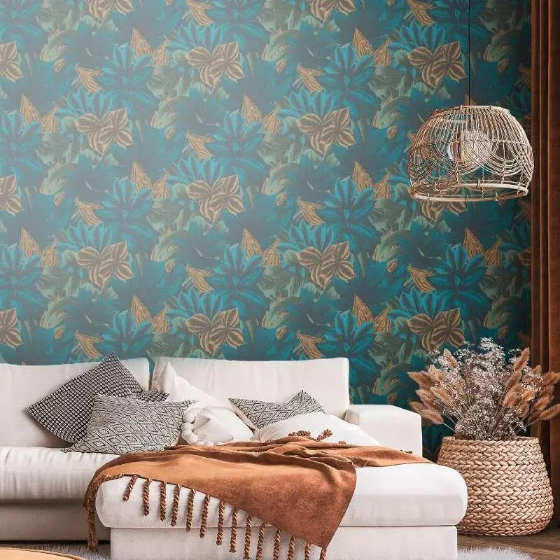 Tapete Blau, Grün livingwalls Vliestapete (1043812)