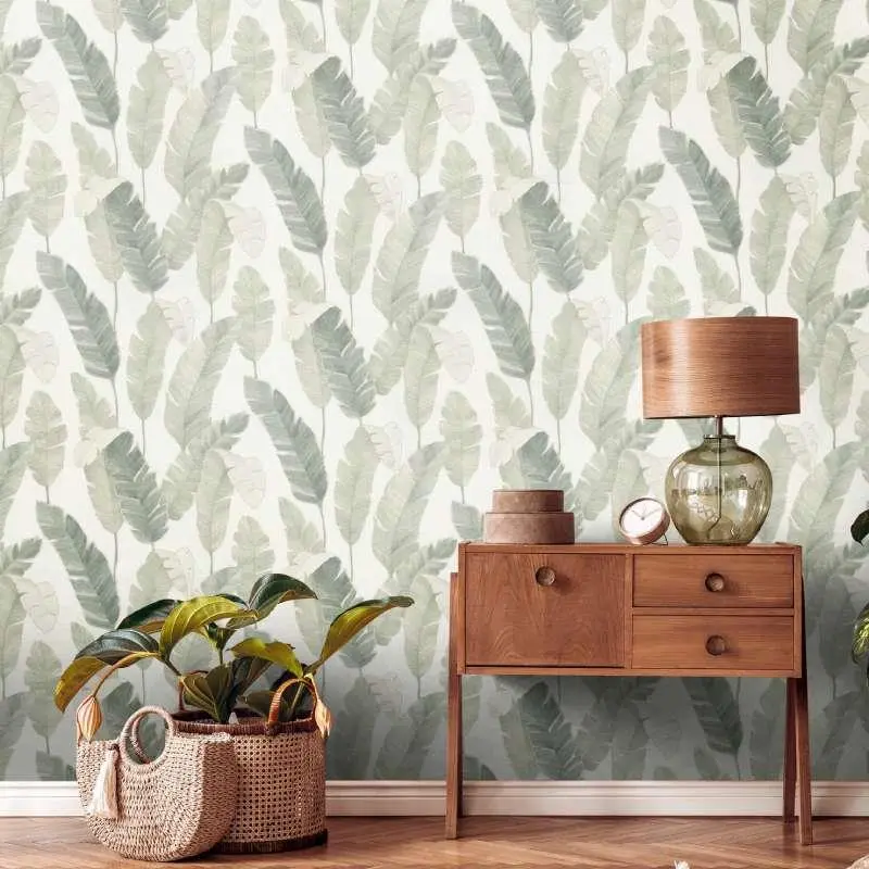 Tapete Grün, Weiß livingwalls Vliestapete (1043810)