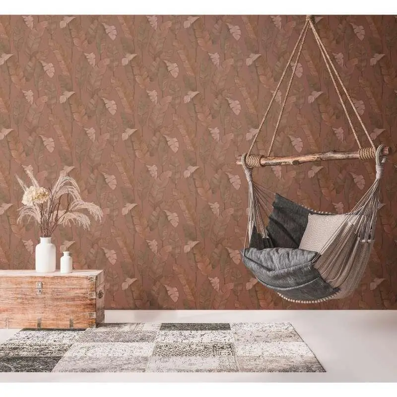 Tapete Braun, Rot livingwalls Vliestapete (1043807)