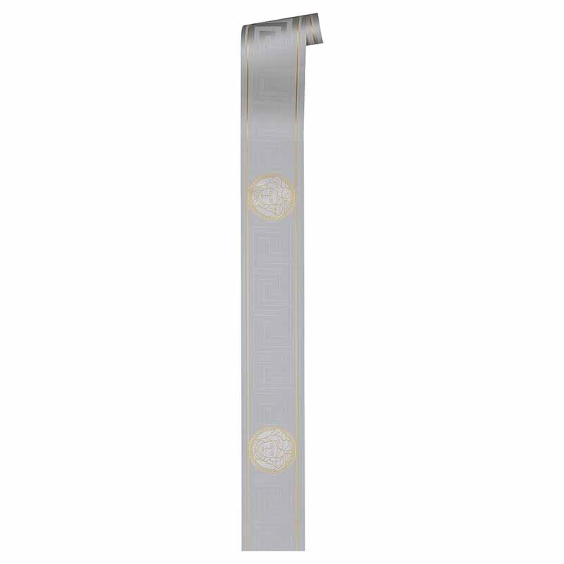 Tapete Grau, Silber, Gold, Kupfer VERSACE Satintapete (1023751)