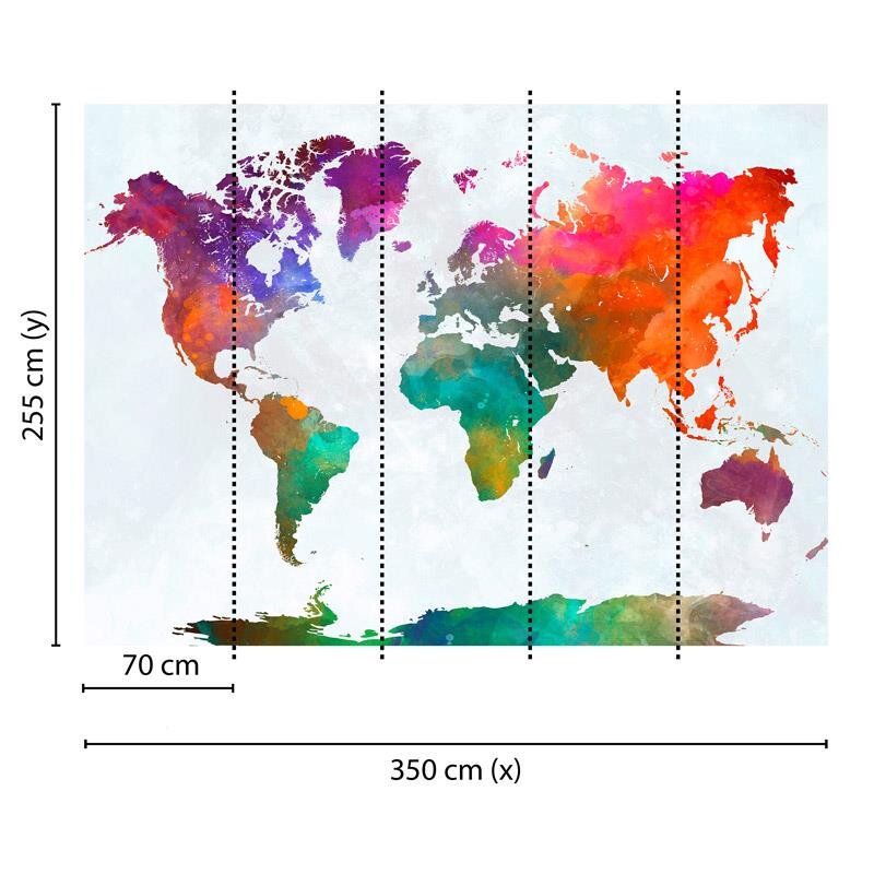 Digitaldruck-Tapete Global Map livingwalls (1032018)