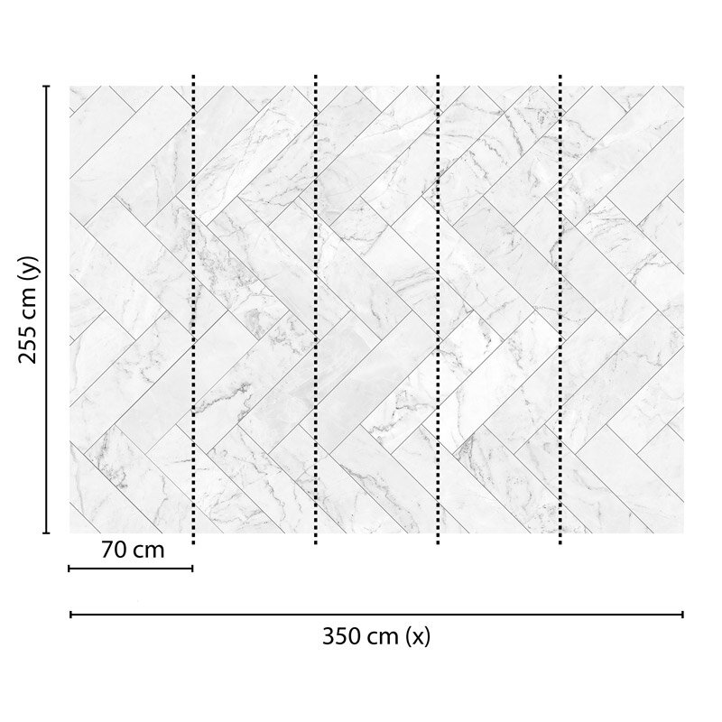 Digitaldruck-Tapete Marble Tiles livingwalls (1031986)