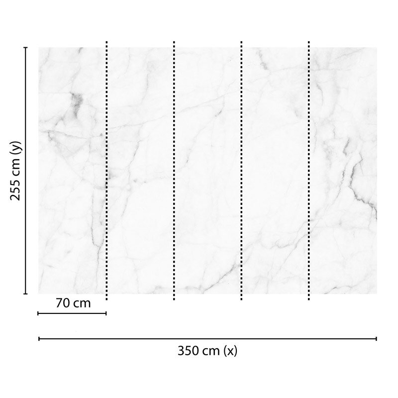 Digitaldruck-Tapete White Marble 2 livingwalls (1031985)
