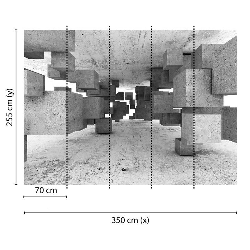 Digitaldruck-Tapete Concrete Tetris livingwalls (1031978)