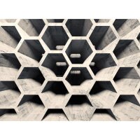 Digitaldruck-Tapete Honeycomb Structure 2 livingwalls...