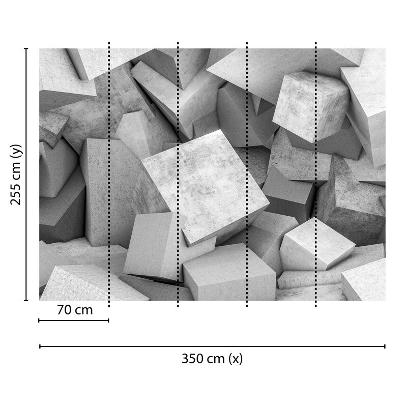 Digitaldruck-Tapete Concrete Blocks 1 livingwalls (1031974)